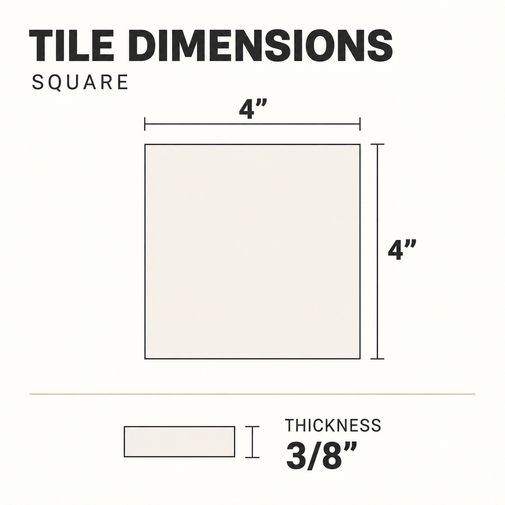 Tafraout Apricot 4x4 Persian Orange Square Zellige Tile