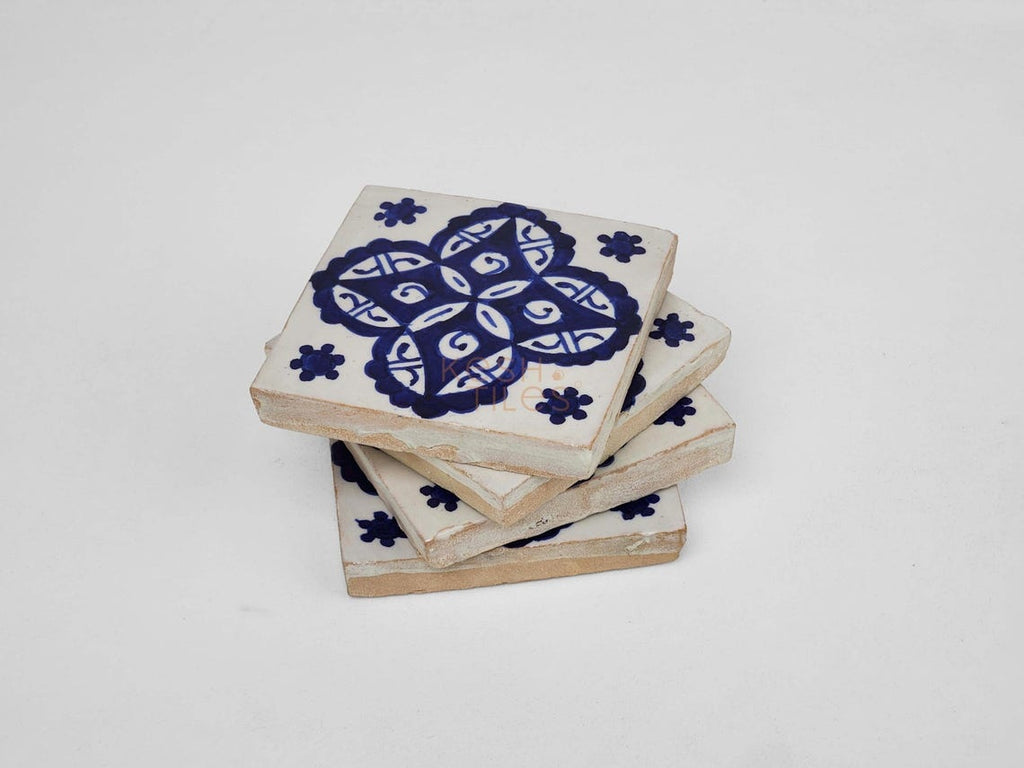 Afnane Navy Ceramic Tile 4x4