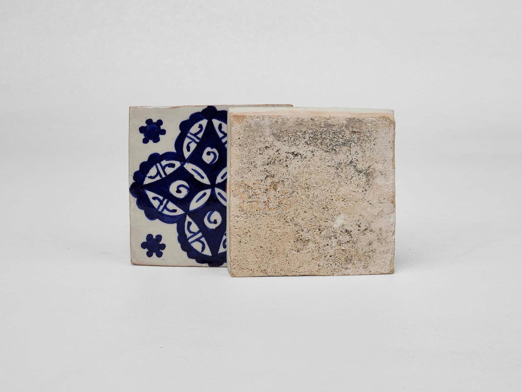 Afnane Navy Ceramic Tile 4x4