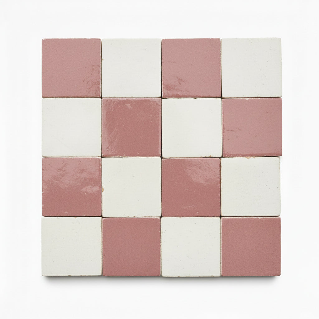 AGHRIS Checkerboard 2×2 Zellige Tile
