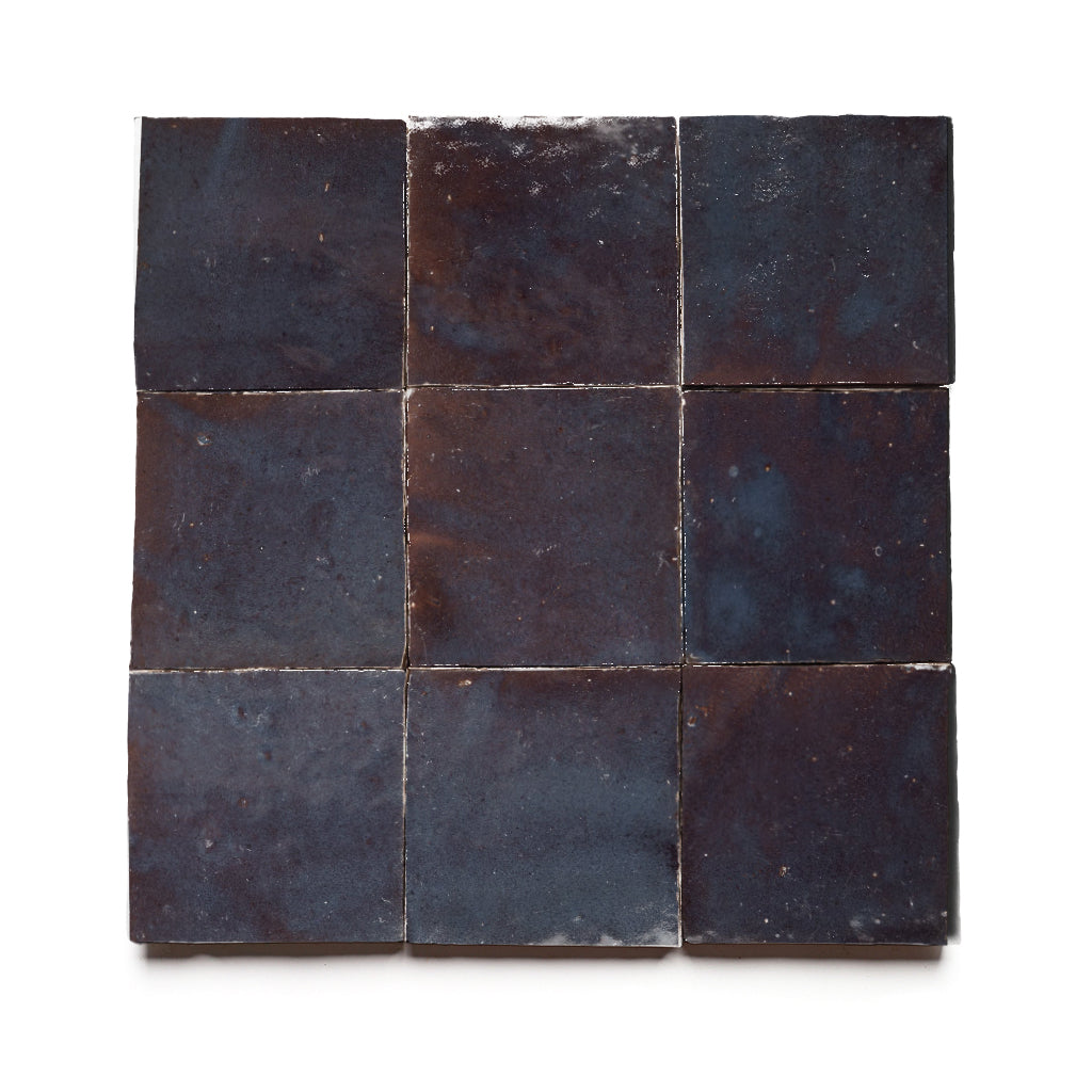Ait Nightfall 4x4 Square Zellige Tile