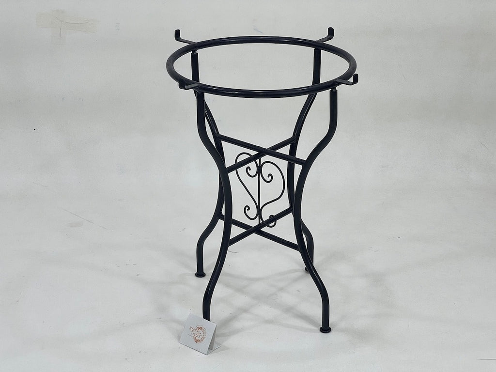 Amina - Seaweed Green Mosaic Table, Geometric Ceramic Outdoor Table