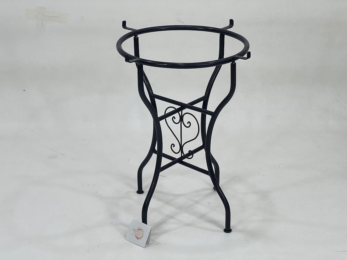 Amina - Seaweed Green Mosaic Table, Geometric Ceramic Outdoor Table