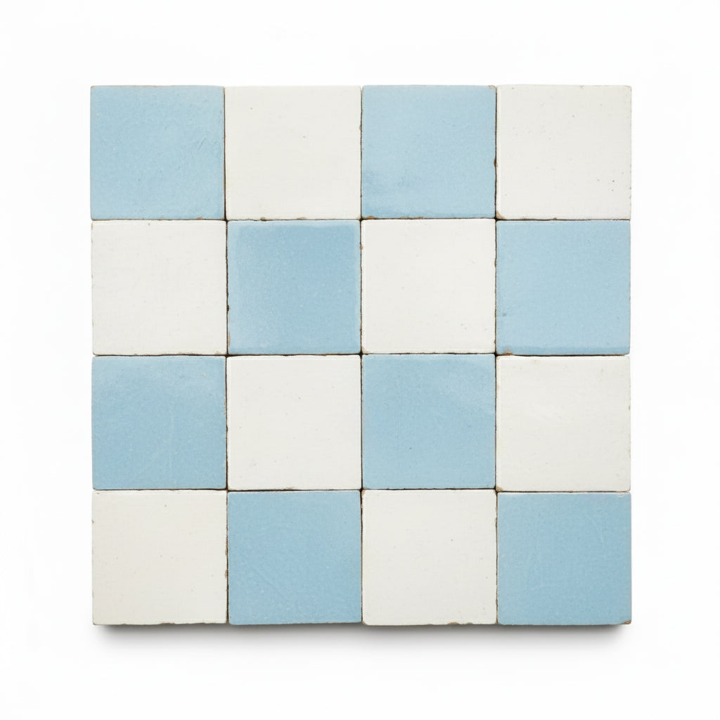 Assiram 2×2 Checkerboard Zellige Tile