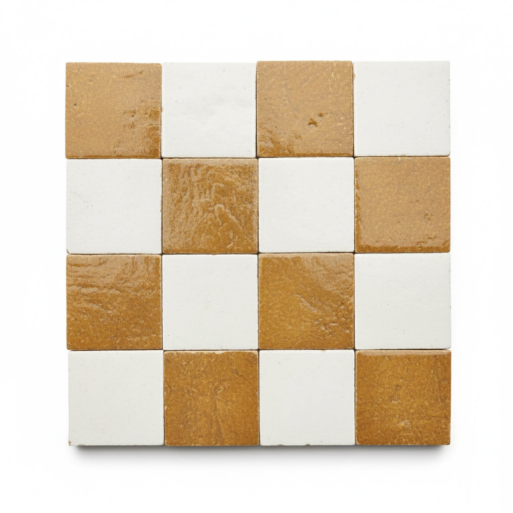 ATFEL Checkerboard 2×2 Zellige Tile
