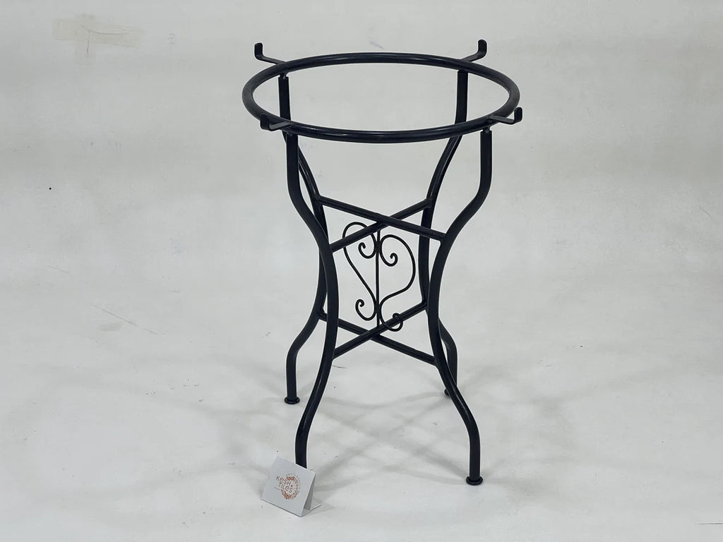 Aziza - Mosaic Side Table – Green Moroccan Zellige Tile Round Table