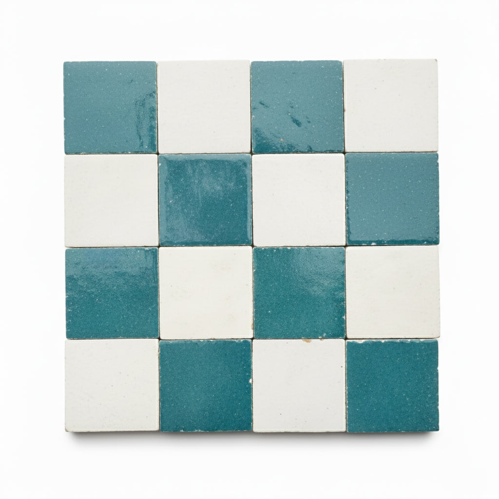 Bahir 2×2 Checkerboard Zellige Tile