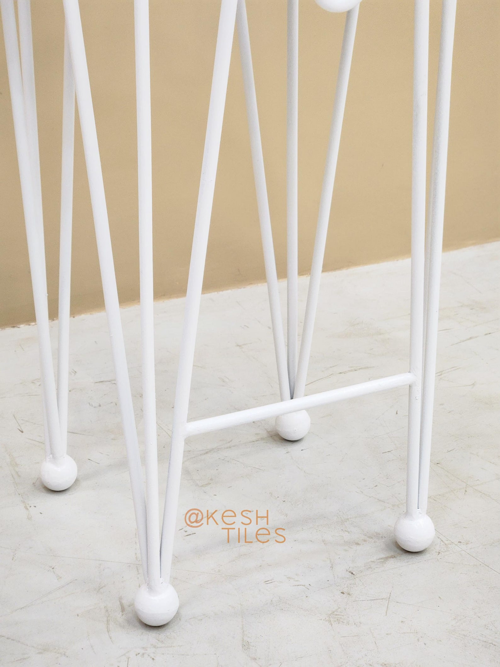 Set Of IRON WAVY STOOLS