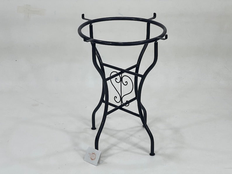 Ifri - Green Mosaic Table, Round Handmade Moroccan Zellige Patio Table