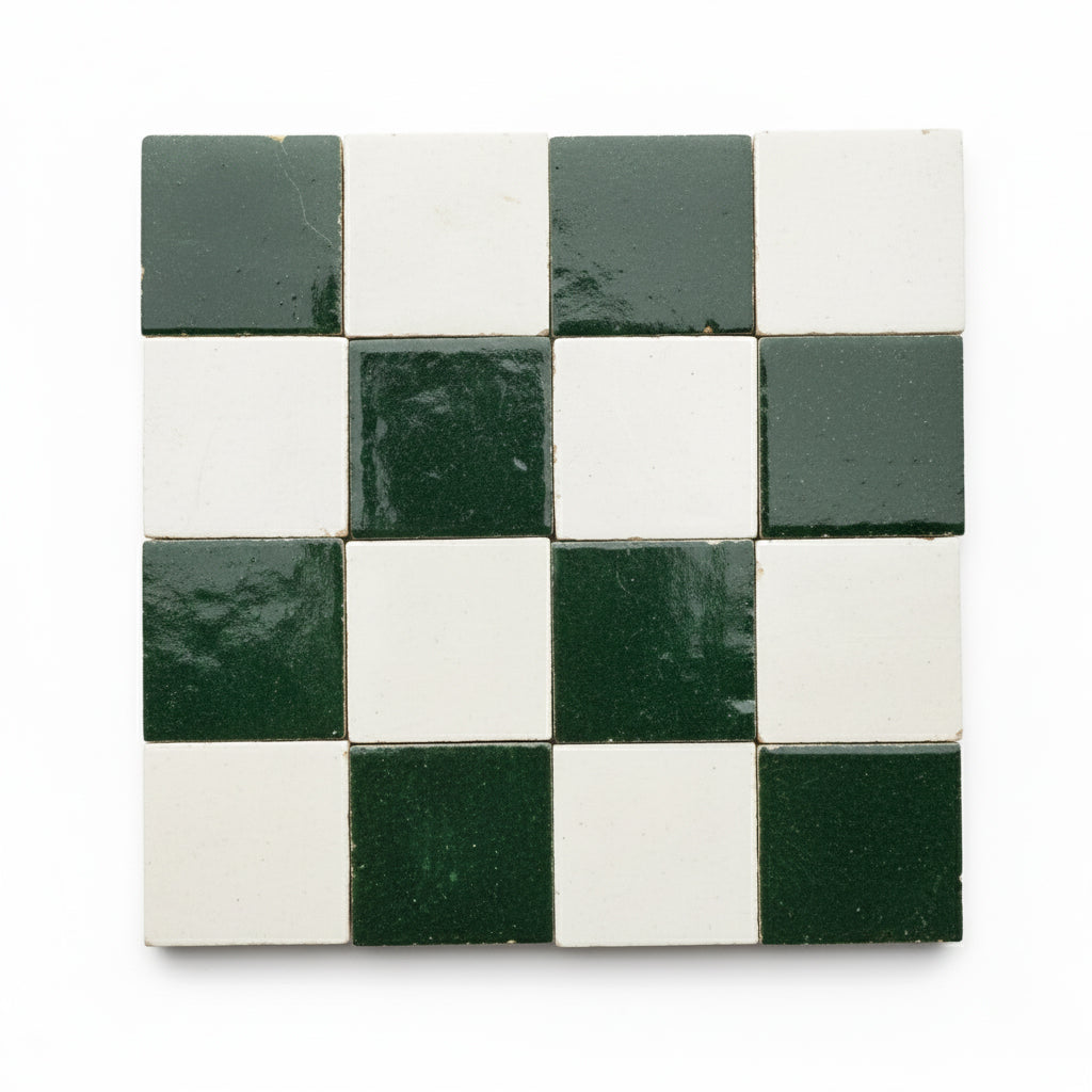 Jawhar Checkerboard 2×2 Zellige Tile