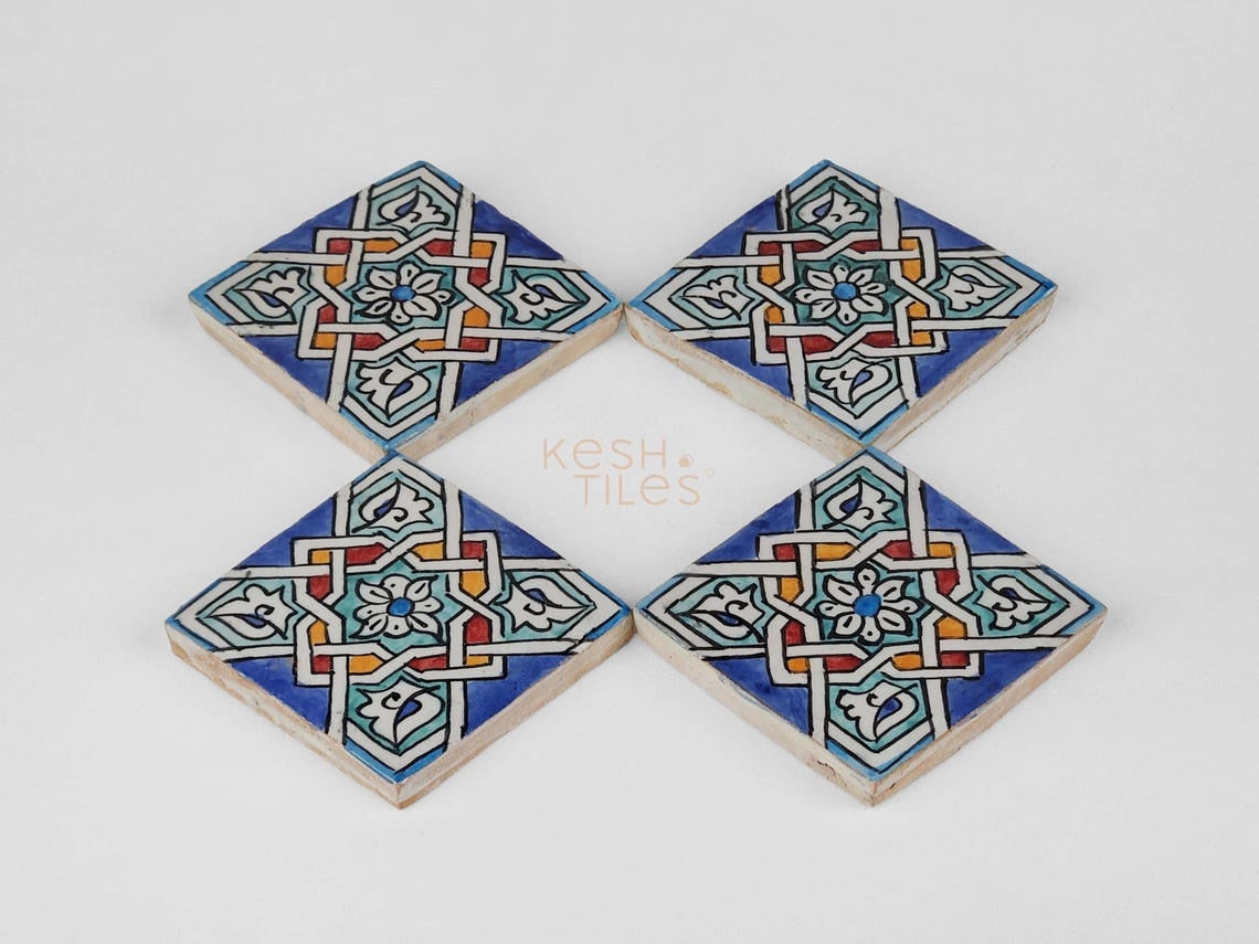 Majid Colorful Ceramic Tile 4x4