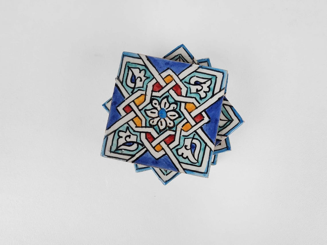 Majid Colorful Ceramic Tile 4x4