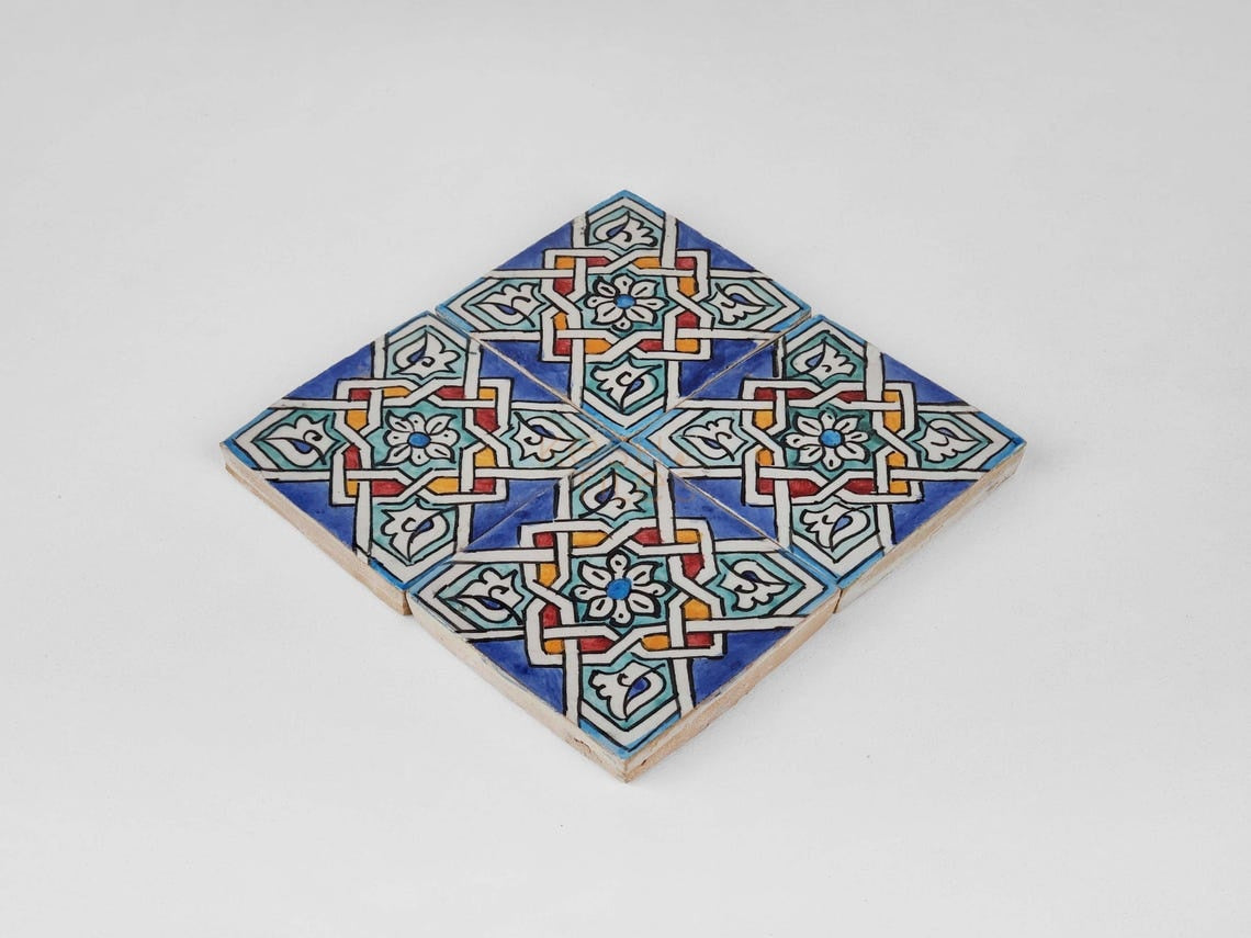 Majid Colorful Ceramic Tile 4x4