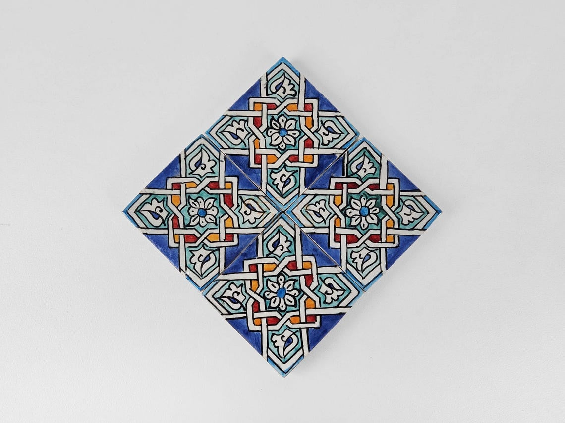 Majid Colorful Ceramic Tile 4x4