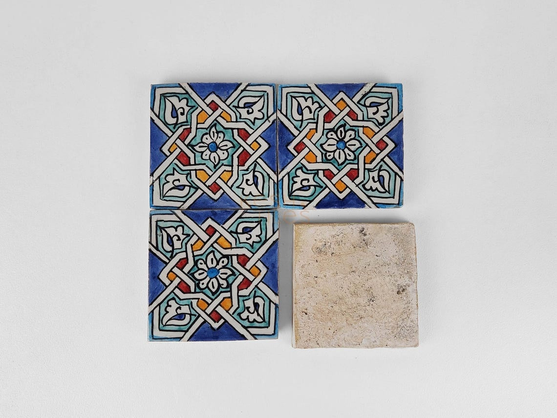 Majid Colorful Ceramic Tile 4x4