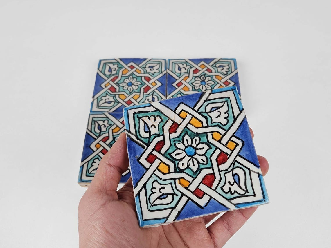 Majid Colorful Ceramic Tile 4x4