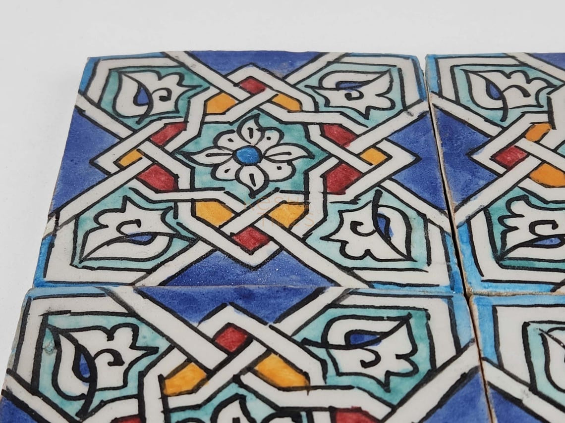Majid Colorful Ceramic Tile 4x4