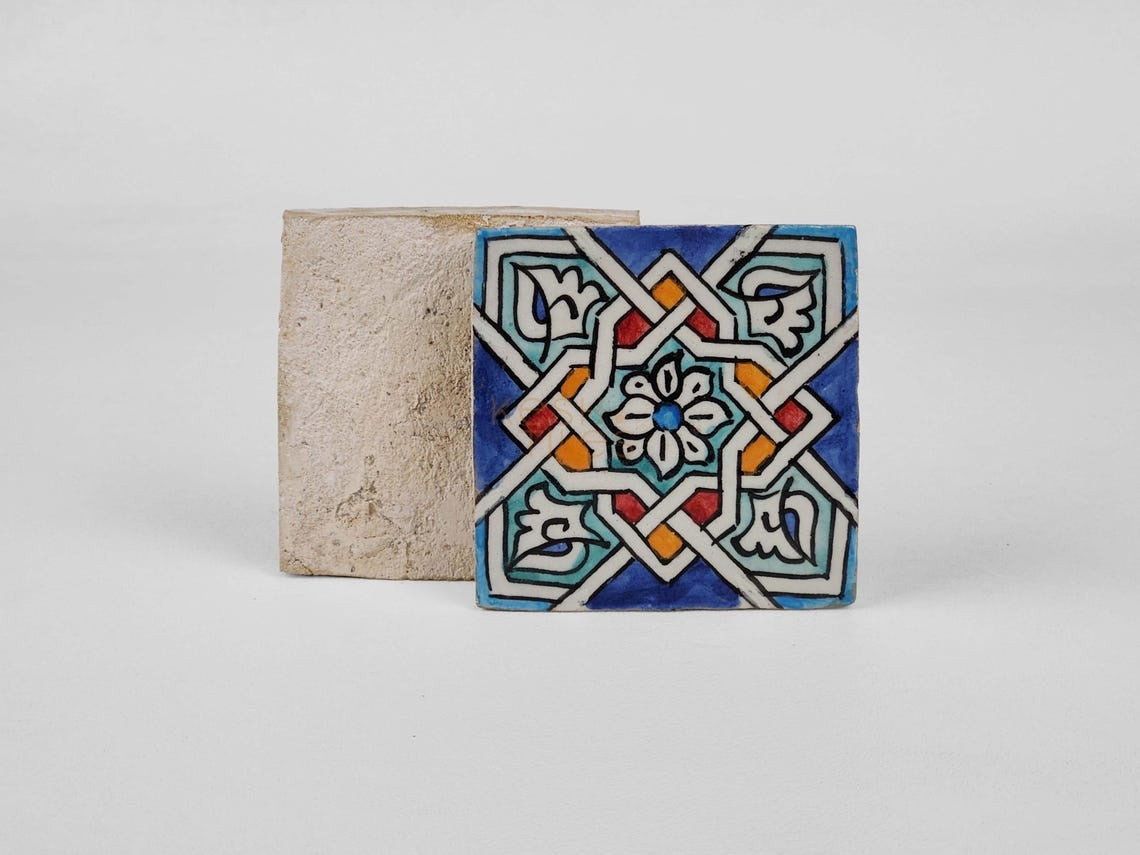 Majid Colorful Ceramic Tile 4x4