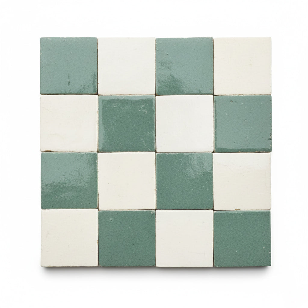 MAQAM Checkerboard 2×2 Zellige Tile