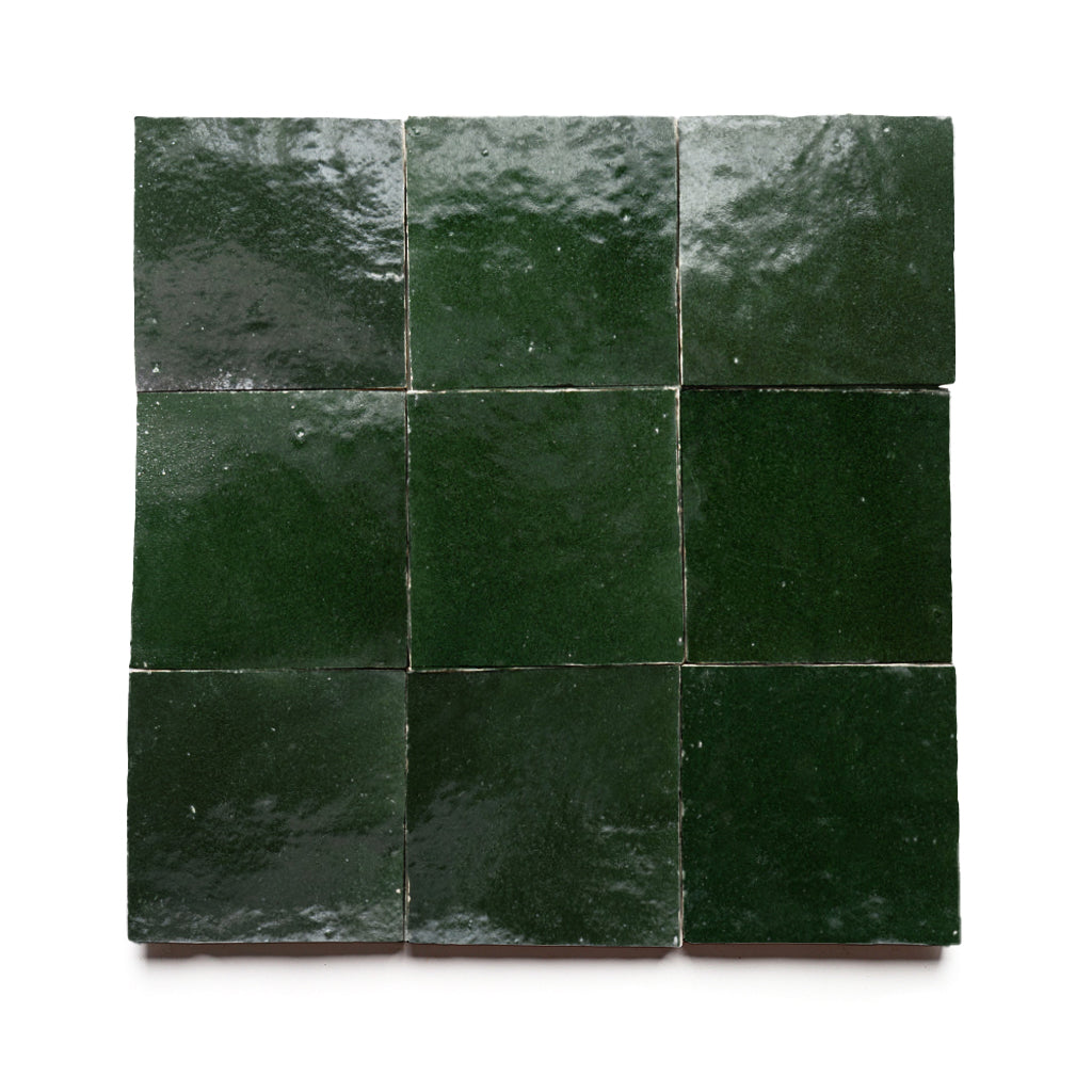 Medina Forest 4x4 Square Zellige Tile