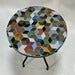 Atlas - Custom Mosaic Side Table, Handmade Geometric Tile Table