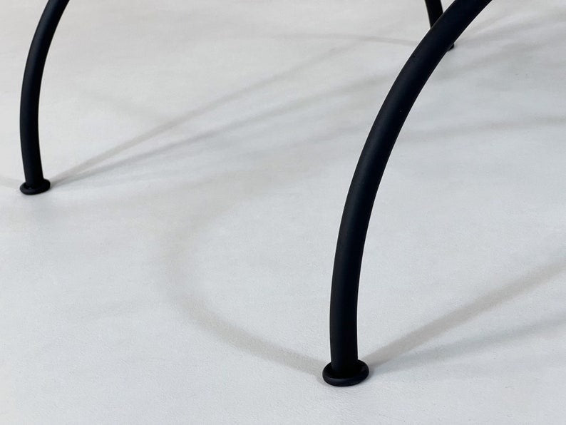 Amnay - Handmade Mosaic Table, Custom deep brown and white Zellige Tile Table