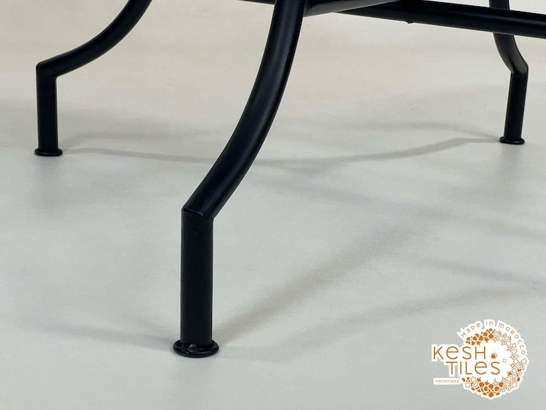 Asirem - Custom Mosaic Table, Handmade Colorful Zellige Patio Table