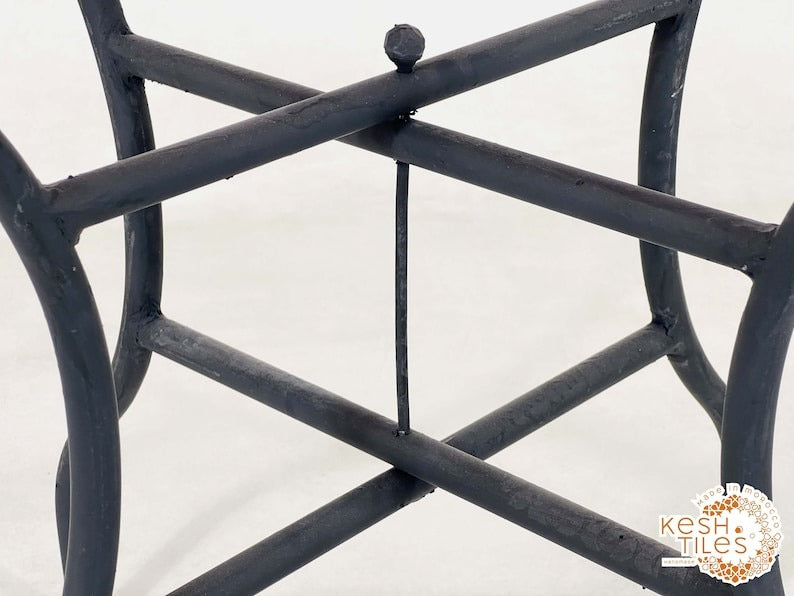 Chella - Custom Colorful Mosaic Table, Handmade Moroccan Patio Table