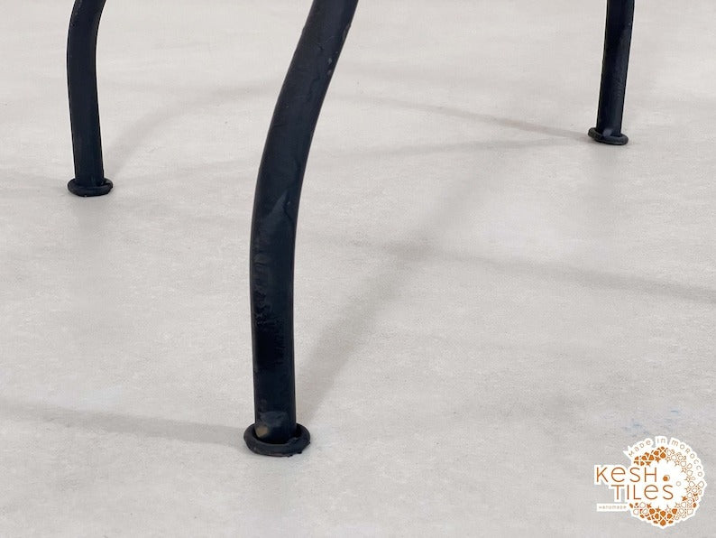 Chella - Custom Colorful Mosaic Table, Handmade Moroccan Patio Table