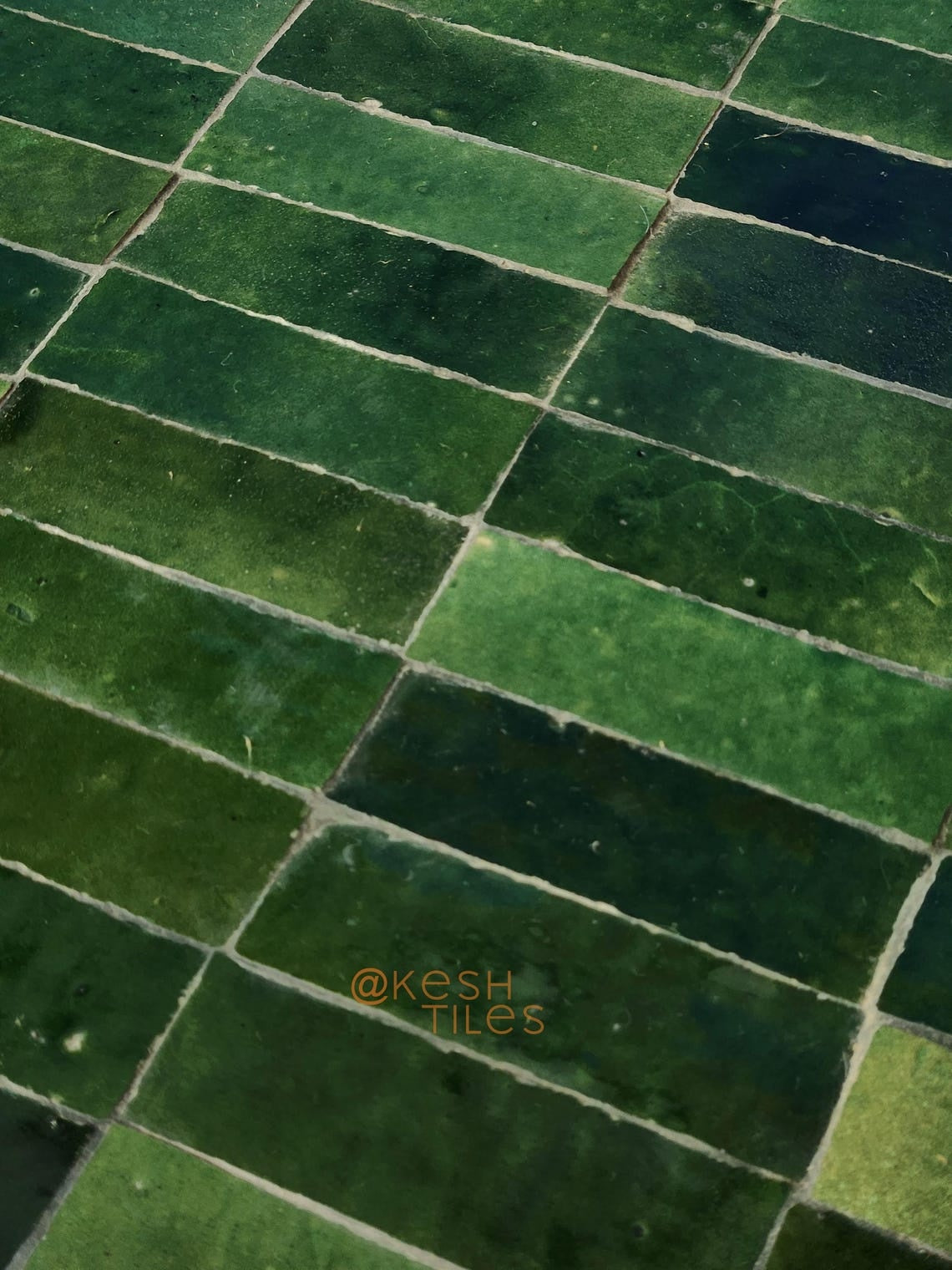 Khadija - Green Mosaic Oval Table, Handmade Moroccan Zellige Patio Table