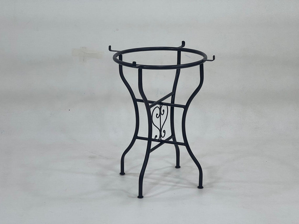 Salma - Black and White Mosaic Table, Round Handmade Moroccan Coffee Table