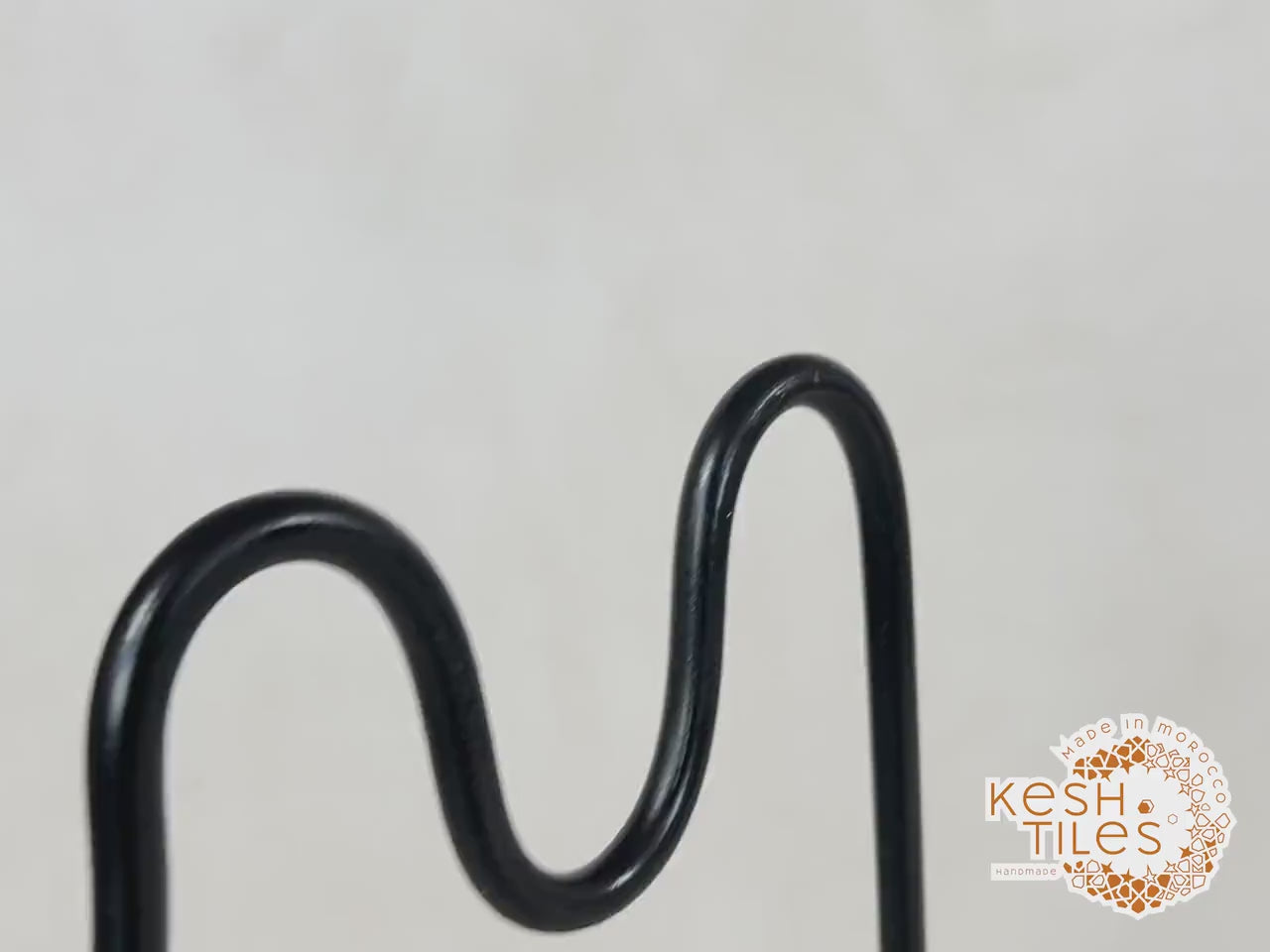 Yacine - Wrought Iron Chairs, Handmade Moroccan Painted Stools with Cushions