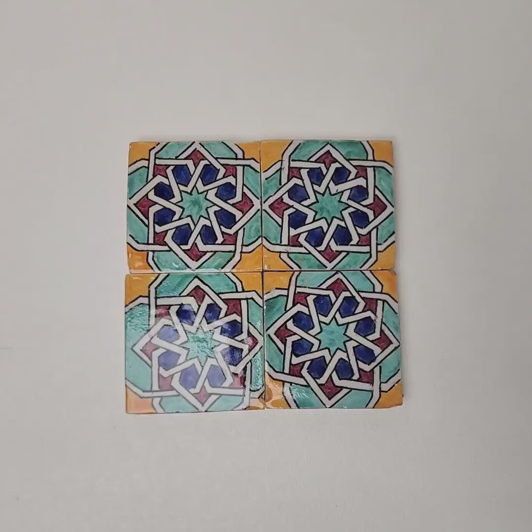 Anajel Colorful Ceramic Tile 4x4
