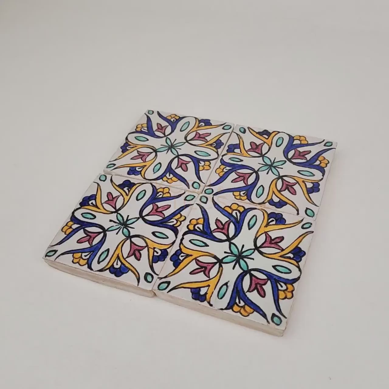 Ranim Colorful Ceramic Tile 4x4