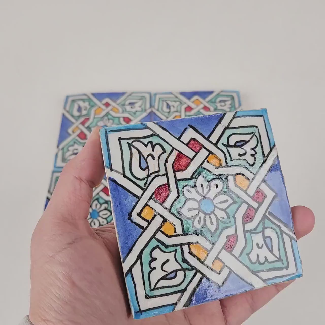 Majid Colorful Ceramic Tile 4x4