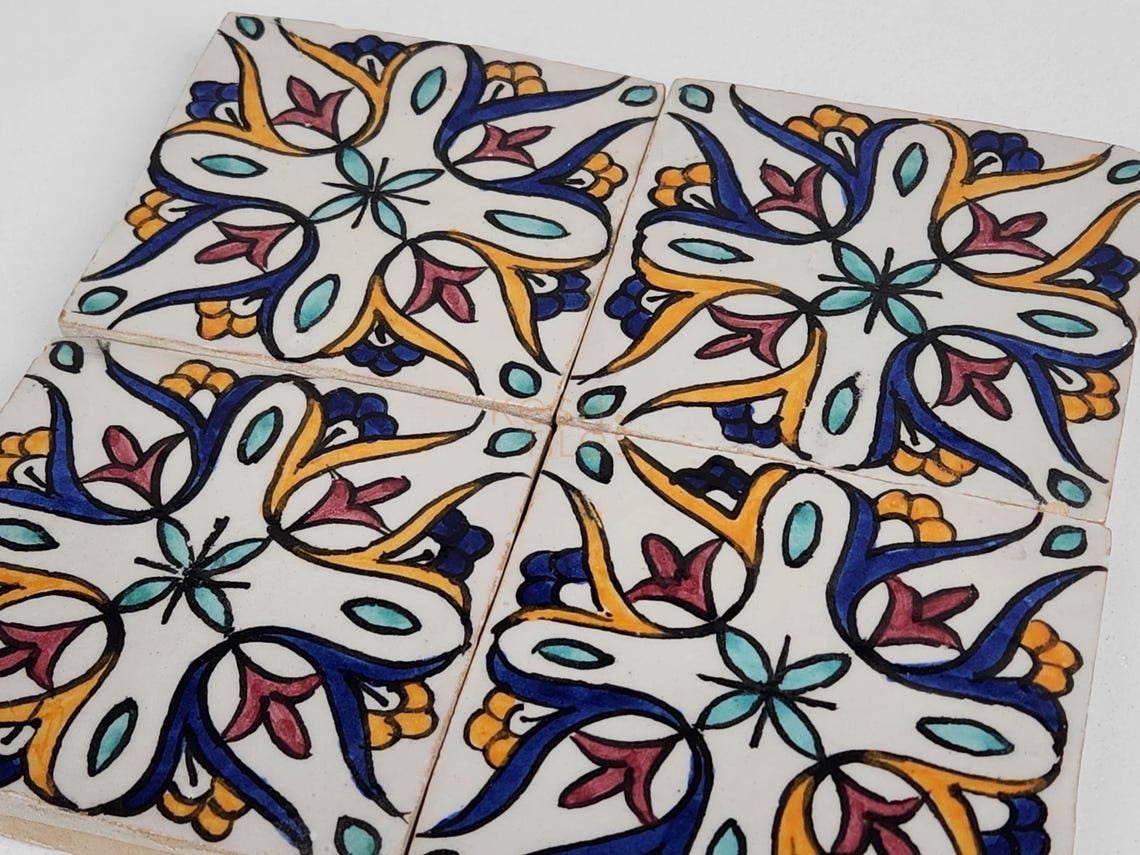 Ranim Colorful Ceramic Tile 4x4