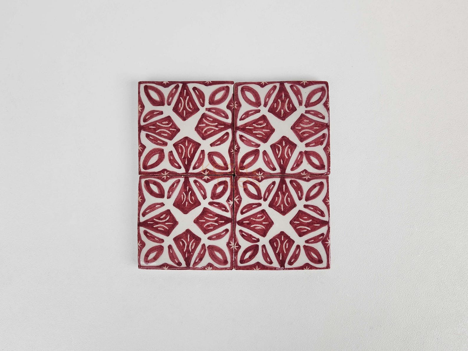 Red Rose 4x4 Red Square Ceramic Tile