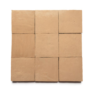 Tamesloht Earth 4x4 Natural Square Zellige Tile