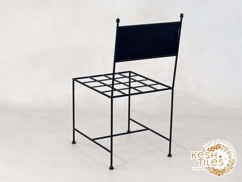 Asulas - Handmade Wrought Iron Chair Set, Indoor Outdoor Seating with Cushions