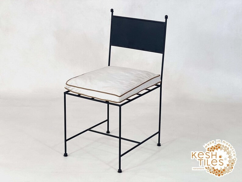 Wrought Chair Asulas - Handmade Wrought Iron Chair Set, Indoor Outdoor Seating with ...