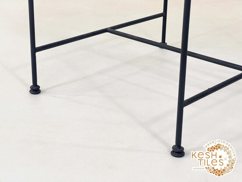 Asulas - Handmade Wrought Iron Chair Set, Indoor Outdoor Seating with Cushions