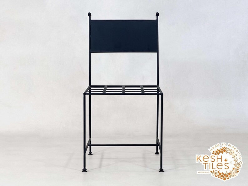 Asulas - Handmade Wrought Iron Chair Set, Indoor Outdoor Seating with Cushions