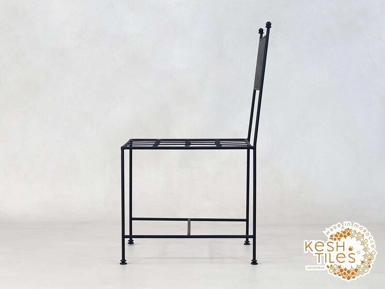 Asulas - Handmade Wrought Iron Chair Set, Indoor Outdoor Seating with Cushions